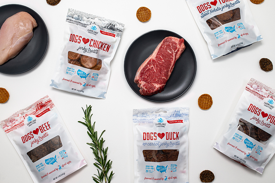 Dogs ♥ Chicken Jerky Treats Farmland Traditions Jerky Treats for Dogs