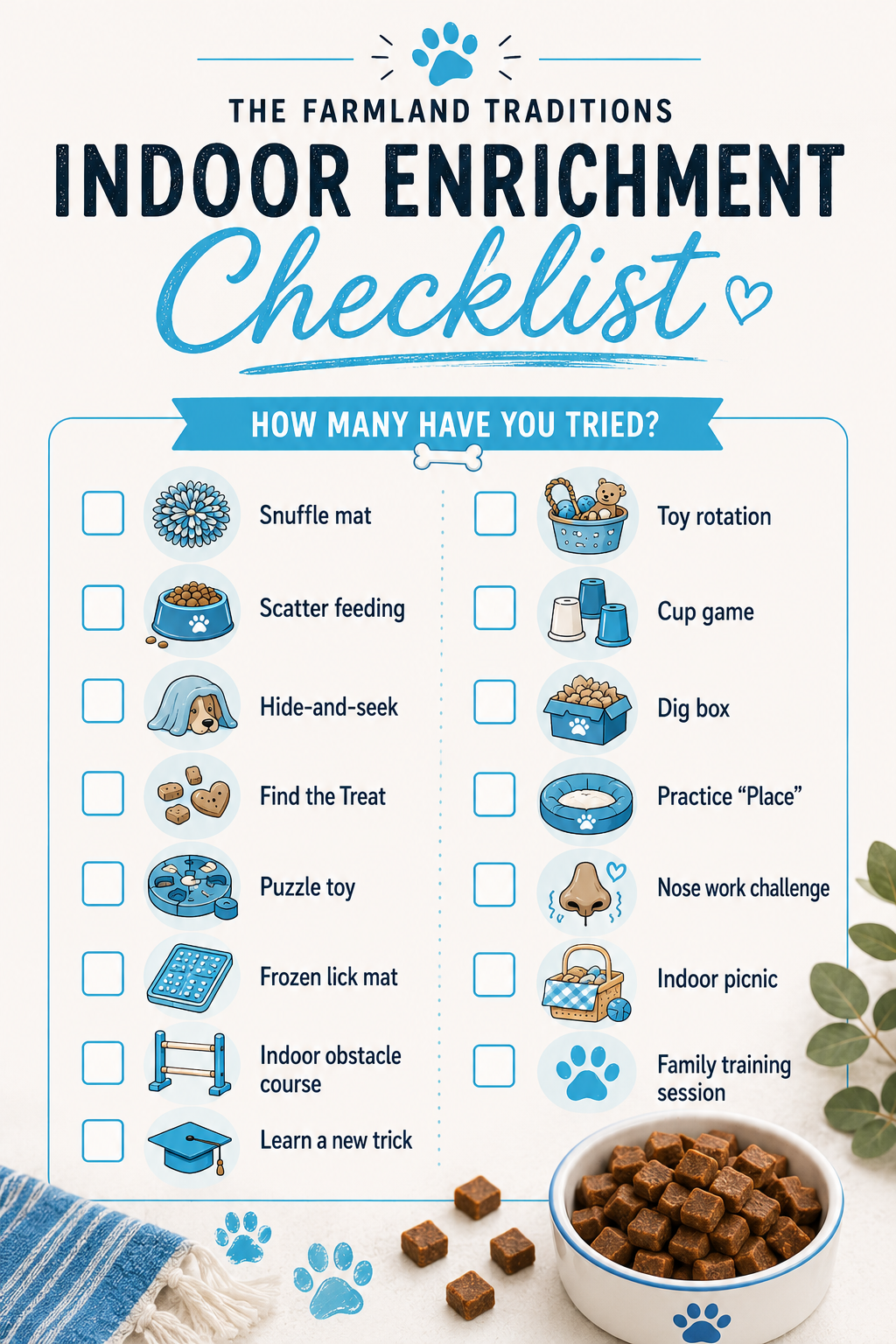 Indoor Enrichment Checklist for blog post